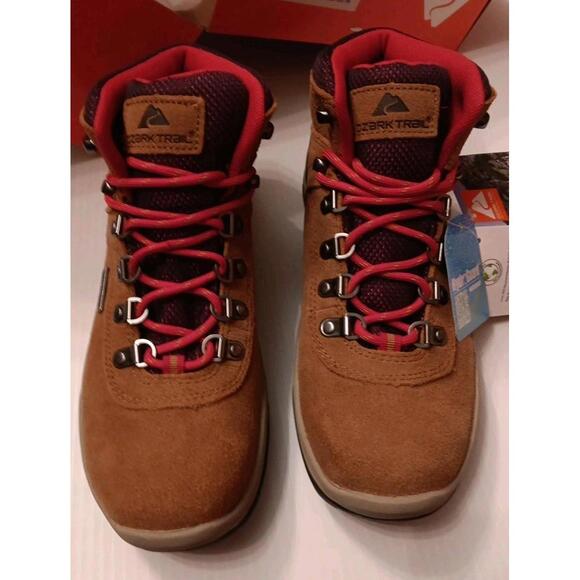 Ozark Trail W OT Stoneclad Hiker Boots Women's Sz 6.5 Wheat Suede Waterproof NWT - Picture 1 of 9